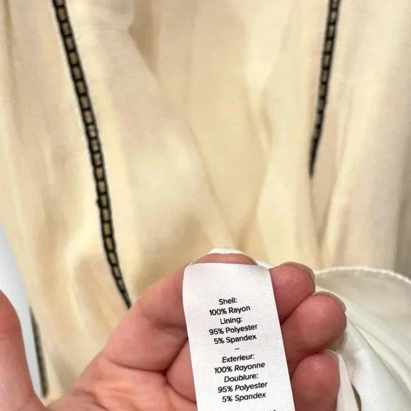 Cinq à Sept Cream and Black Midi Dress - Picture 10 of 10